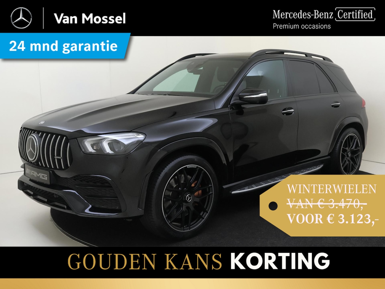 Mercedes-Benz GLE-Klasse - AMG 53 4MATIC+ Premium Plus /Panoramadak / Burmester/ Memory /22 Inch /HUD - AutoWereld.nl