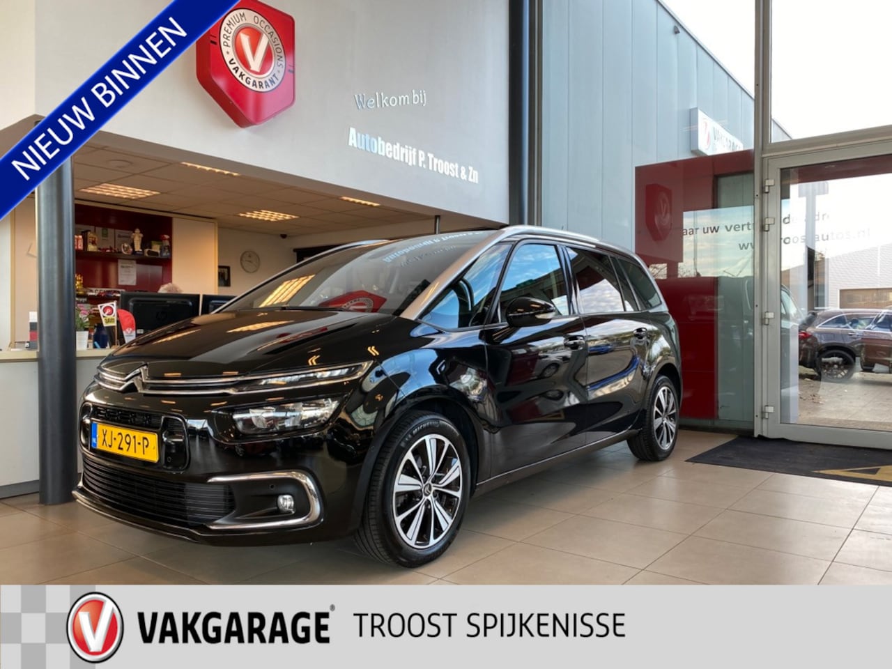 Citroën Grand C4 SpaceTourer - 1.2 PureTech Business 1.2 PureTech Business,7 Zitter,Panoramische Voorruit,Navigatie,Achteruitrijcamera,Keyless, - AutoWereld.nl