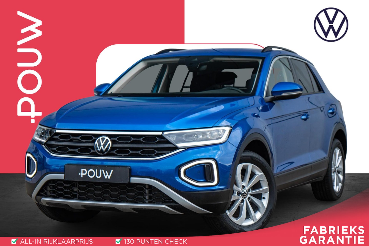 Volkswagen T-Roc - 1.0 TSI 110pk Life | Apple Carplay/Android Auto | 17" Velgen | Adaptive Cruise - AutoWereld.nl