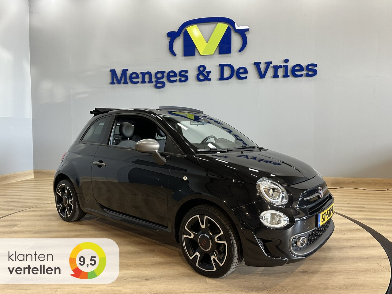 Fiat 500 C - 0.9 TwinAir Turbo Sport Airco | Navigatie | Cruise Control | Apple Carplay | DAB | Half le - AutoWereld.nl