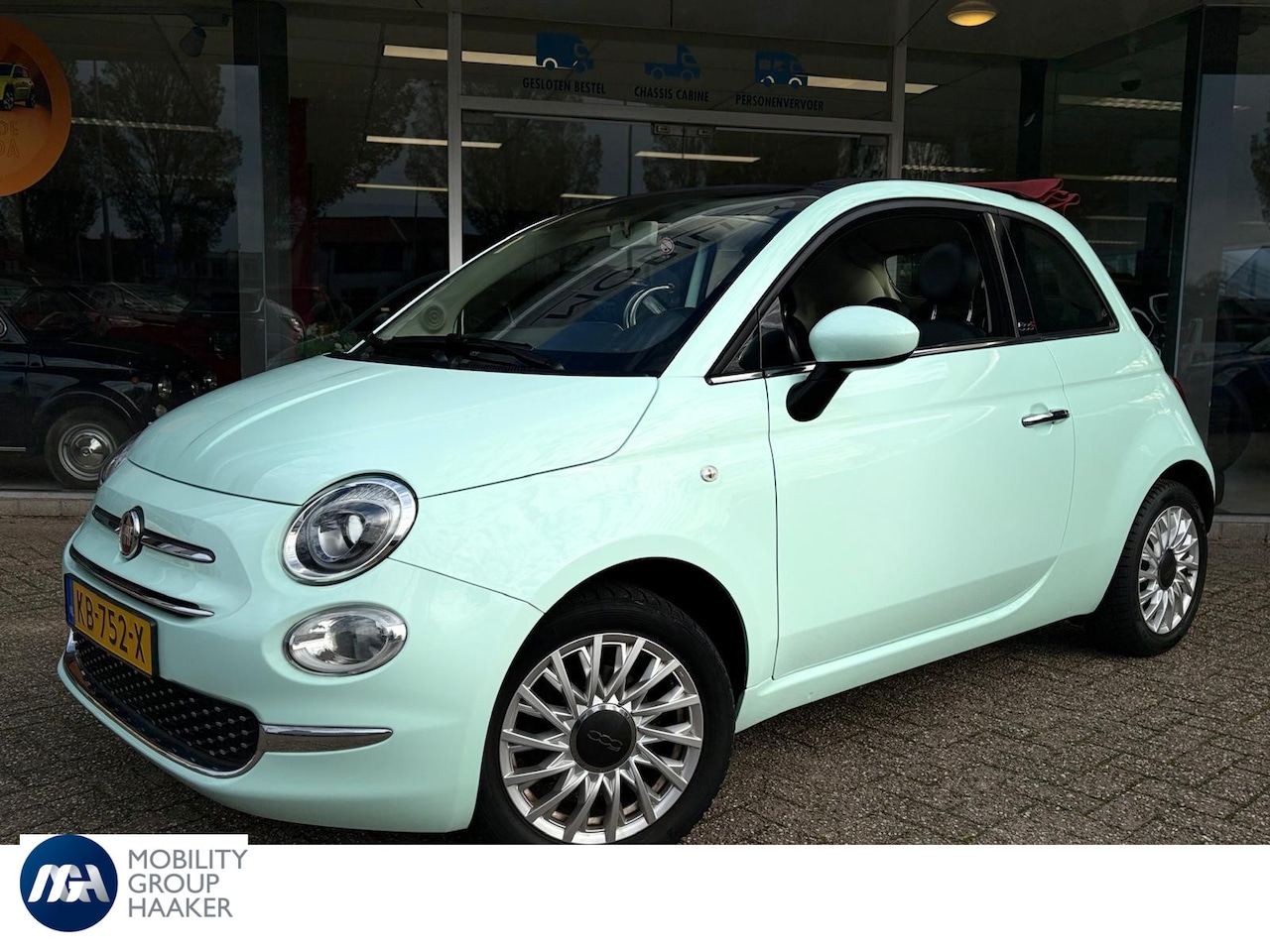 Fiat 500 C - 0.9 TwinAir Turbo Lounge | Navi | Bluetooth | Airco | Cabrio | LMV | Leer | - AutoWereld.nl