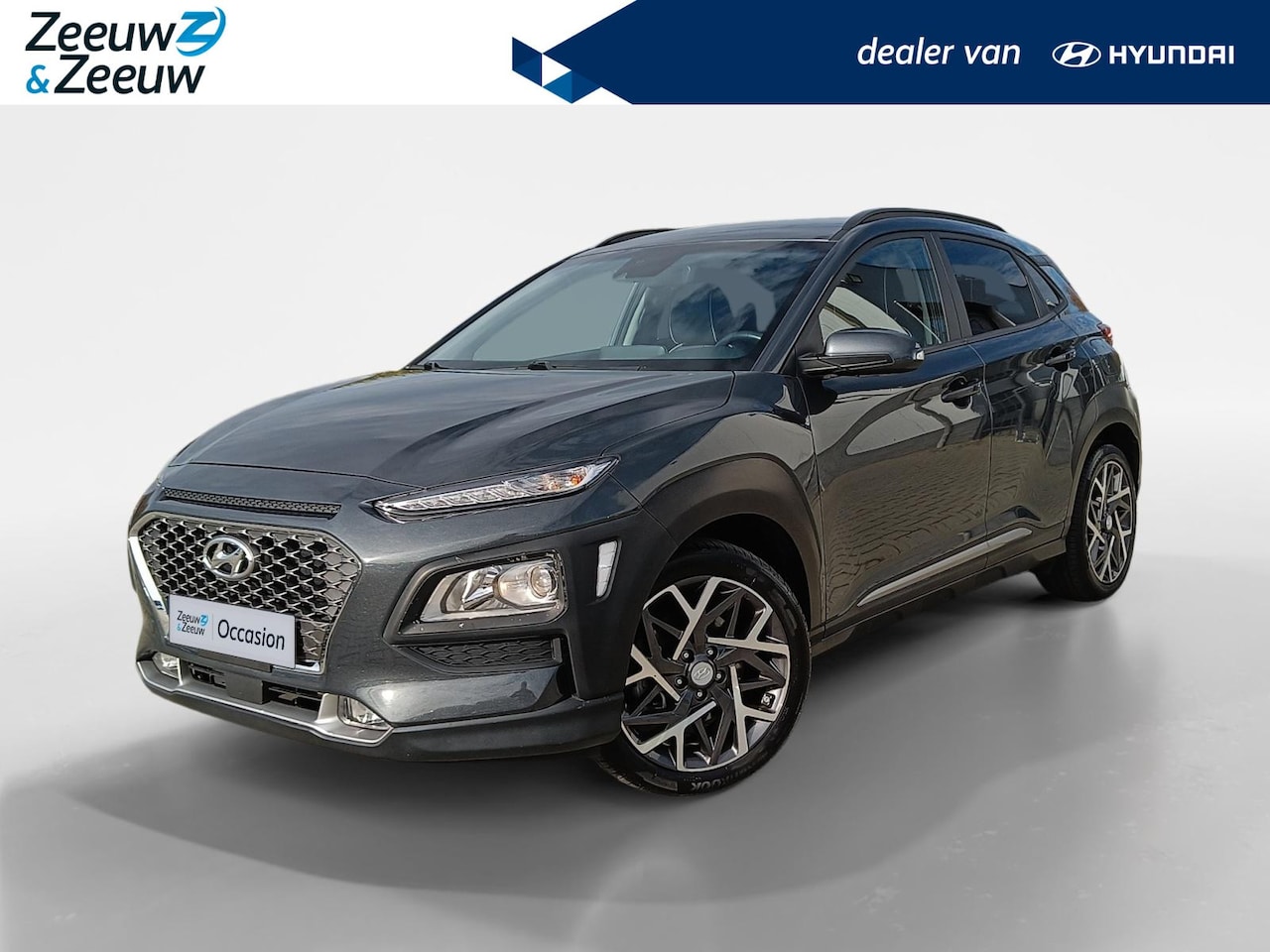 Hyundai Kona - 1.6 GDI HEV Premium | Perfecte staat | HalfLeder | Navigatiesysteem | - AutoWereld.nl