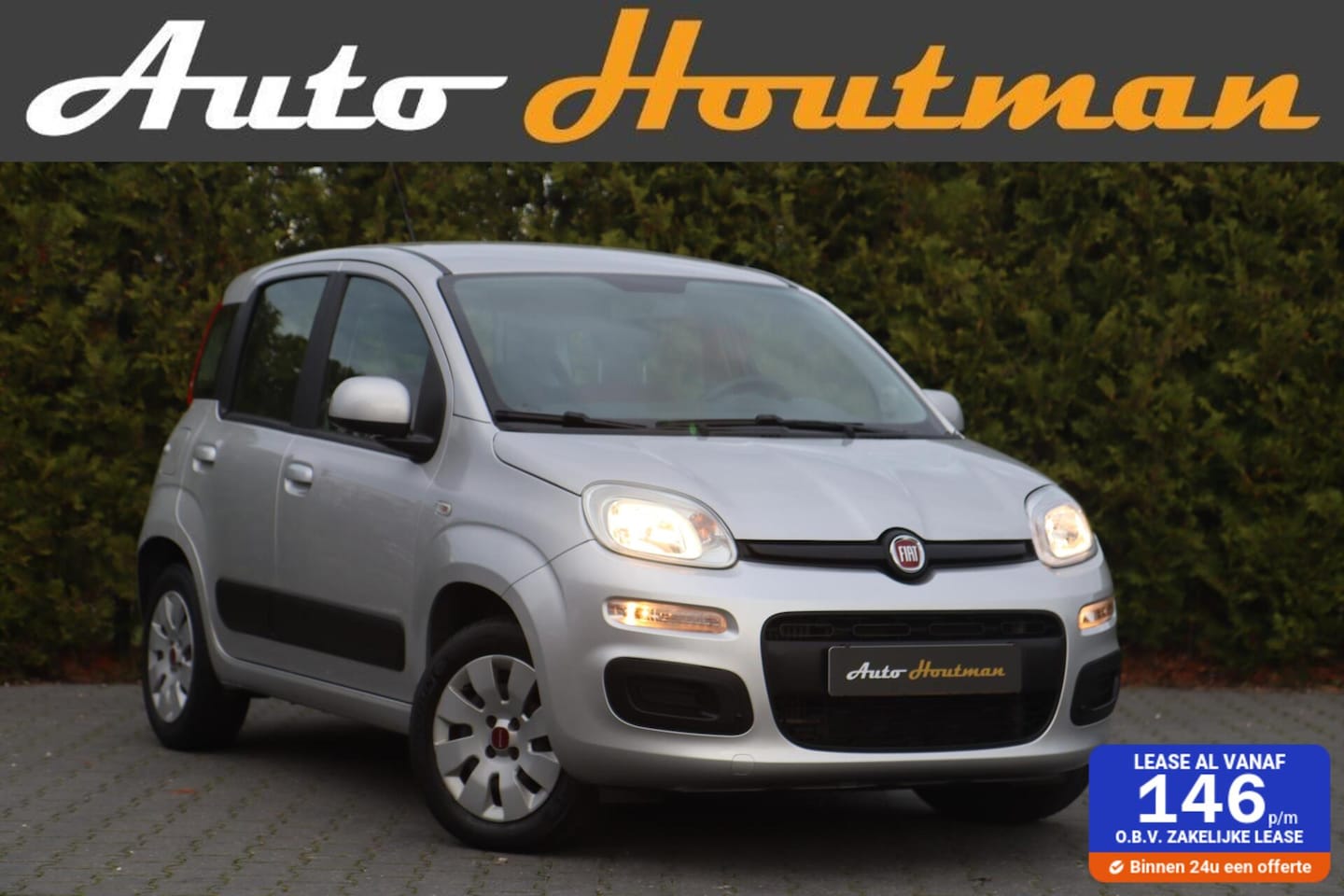 Fiat Panda - 0.9 TwinAir Automaat Lounge Airco|Elektr. pakket|Trekhaak|66 DKM! - AutoWereld.nl