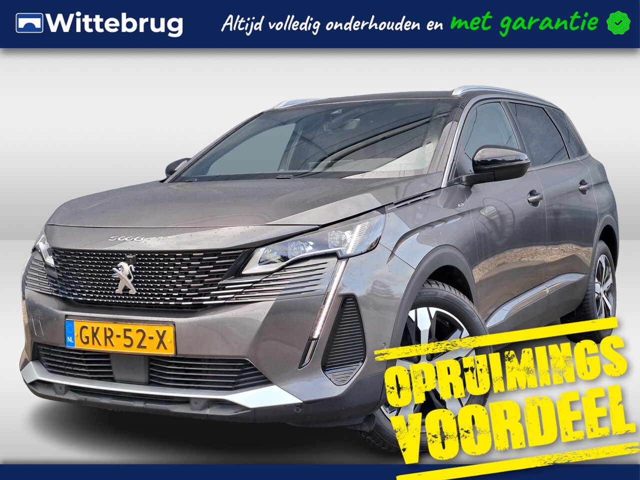 Peugeot 5008 - 1.2 PureTech 130pk GT Automaat | Navigatie | Adaptive Cruise control | Parkeercamera UITVE - AutoWereld.nl