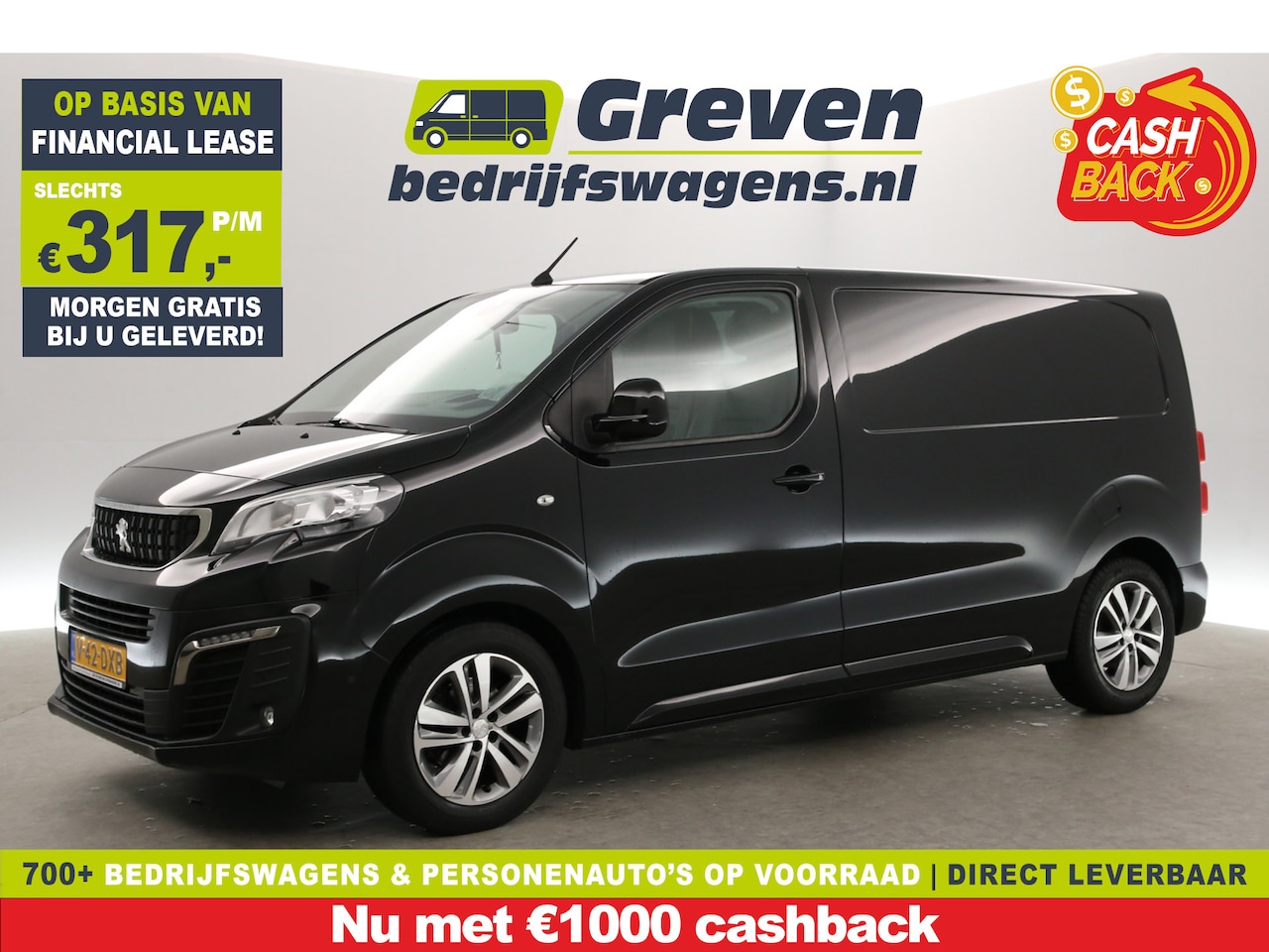 Peugeot Expert - 2.0 BlueHDI 177PK L2H1 | Automaat | Clima | 3-Zits | 360 Camera | HuD | Carplay | Stoelver - AutoWereld.nl