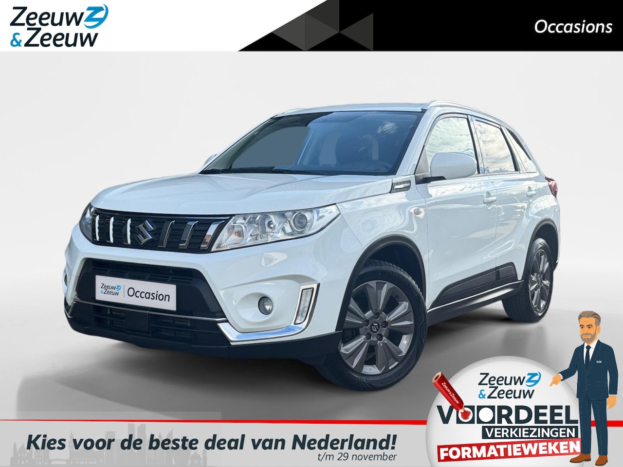 Suzuki Vitara - 1.4 Boosterjet Select | Zeer nette auto | Dealer onderhouden | Trekhaak | Privacy Glass | - AutoWereld.nl