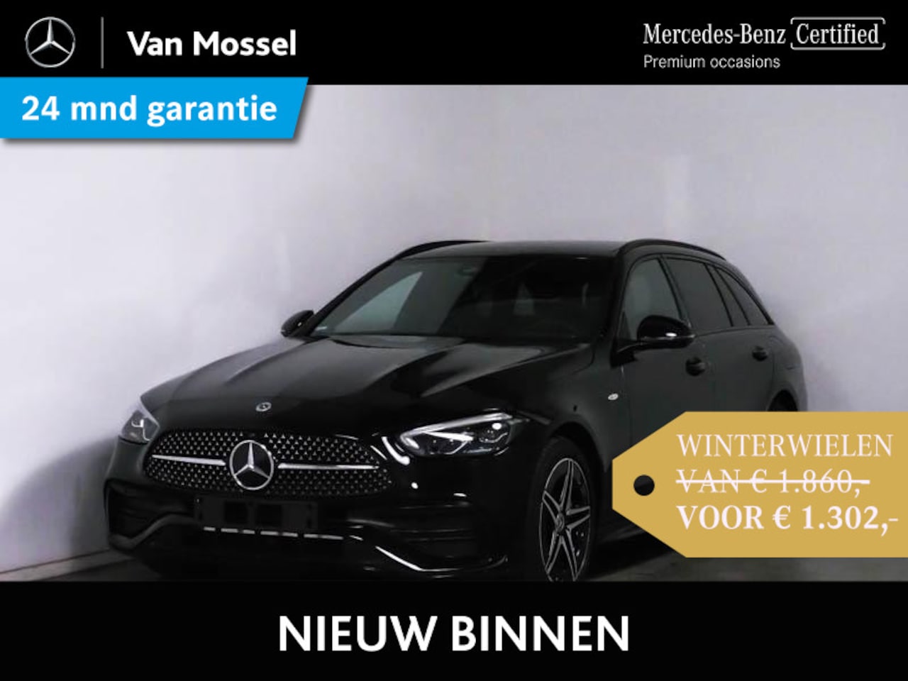 Mercedes-Benz C-klasse Estate - 300 e AMG Line Panoramadak | 360 graden camera | Stuurwielverwarming | Nightpakket - AutoWereld.nl
