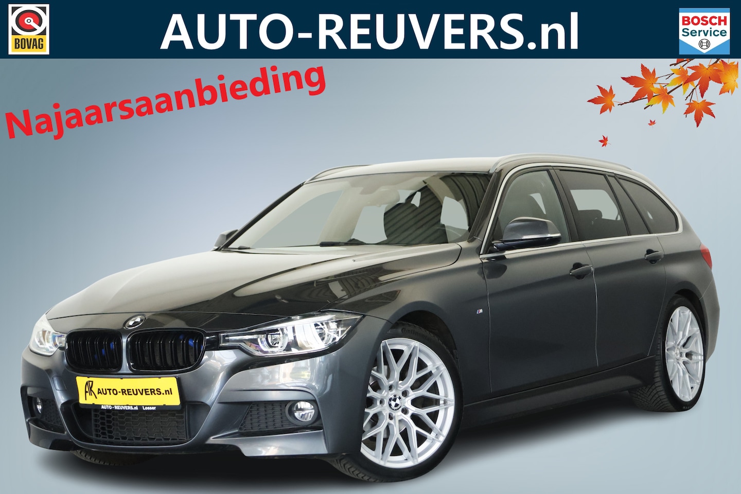 BMW 3-serie Touring - 320i M-Sport 184pk / LED / Leder / CarPlay / Navi / 4S band - AutoWereld.nl