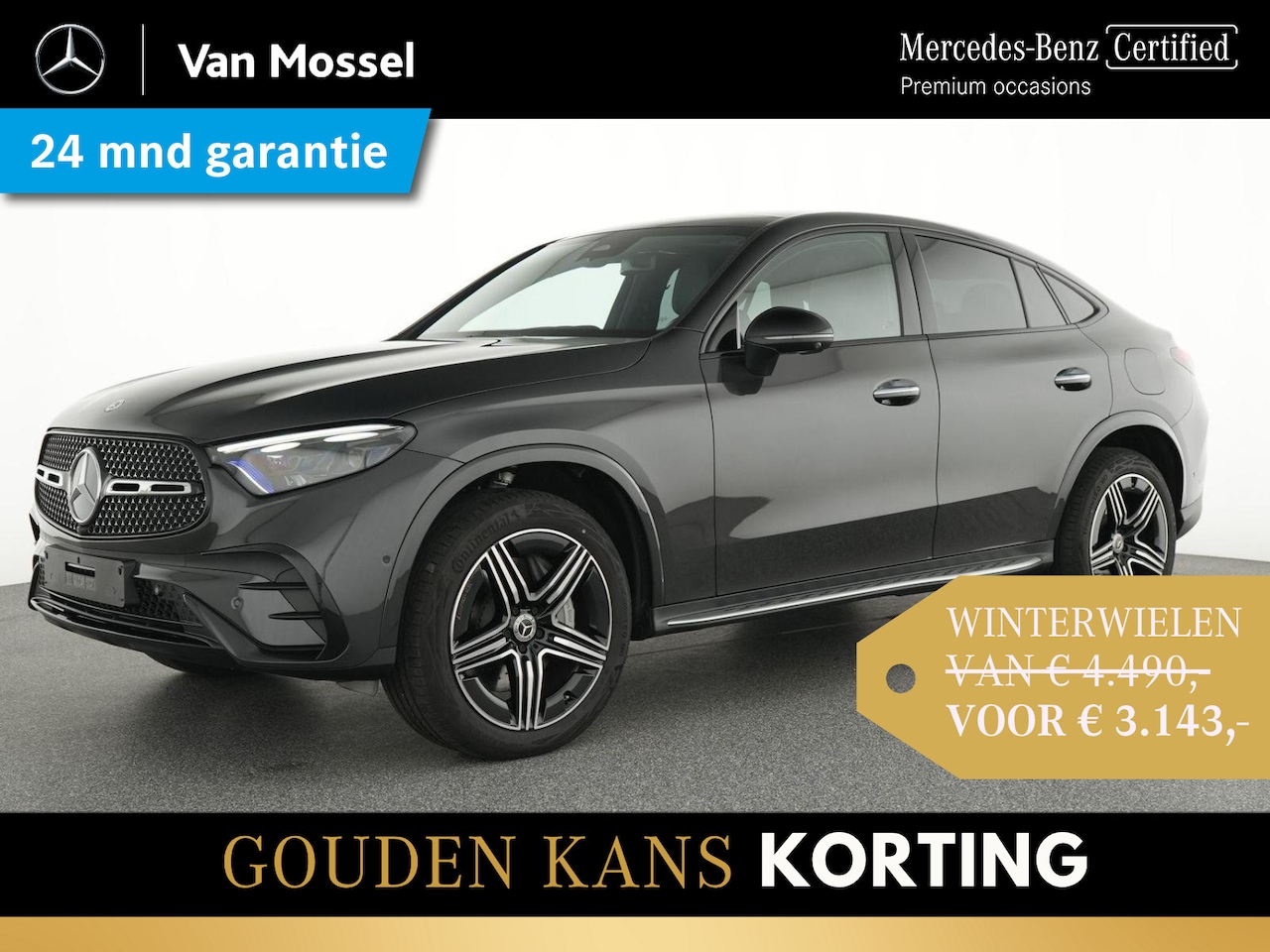 Mercedes-Benz GLC-klasse Coupé - 300e 4MATIC AMG Line / Premium Plus/ Panoramadak/ 20 inch/ Massage/ Night/ El. Trekhaak - AutoWereld.nl