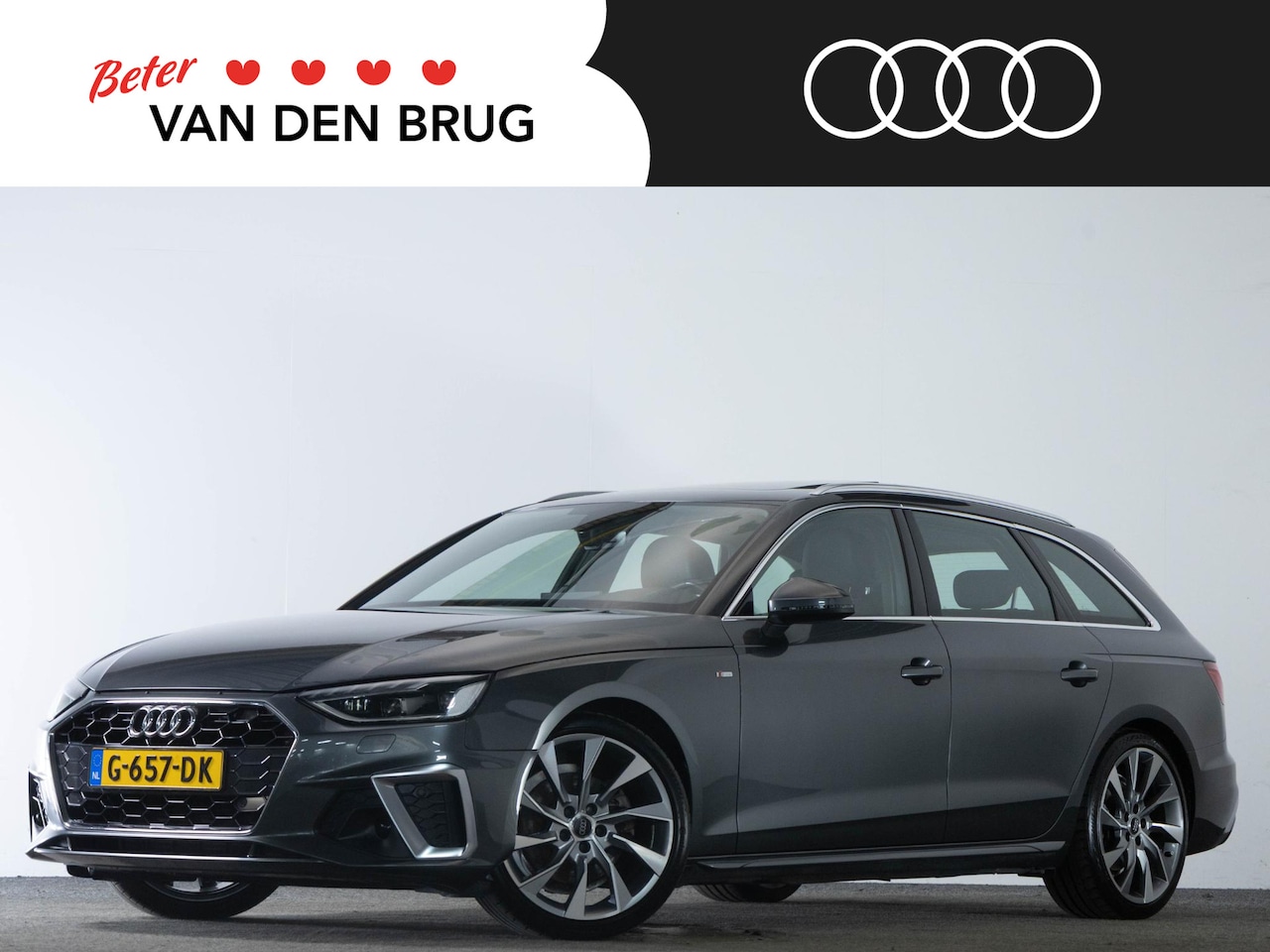 Audi A4 Avant - S-Line 40 TFSI 204 PK | LED Matrix | Panoramadak | Trekhaak | Achteruitrijcamera | Adaptie - AutoWereld.nl
