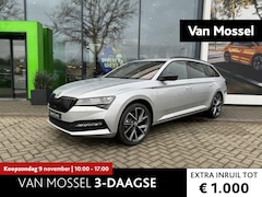 Skoda Superb Combi - 1.5 TSI ACT Sportline Business 150PK AUTOMAAT | Panoramadak | Trekhaak | 19" | Elektrisch