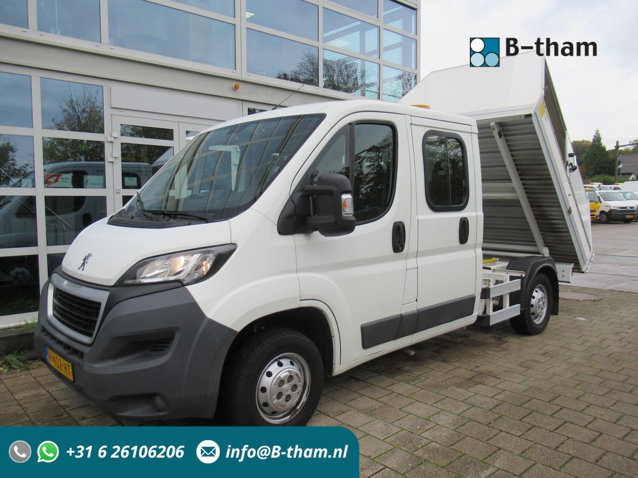 Peugeot Boxer - 335 2.0 HDI 96KW L2 DOKA Dubbelcabine Kipper Veegvuil Tipper - AutoWereld.nl