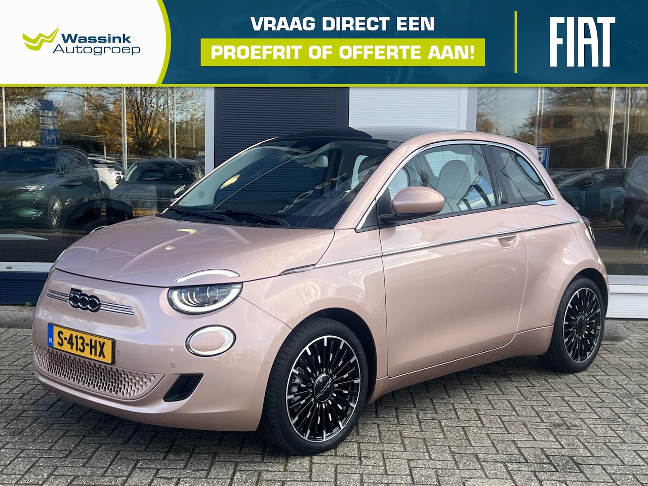 Fiat 500 - 42kWh 118pk Aut La Prima | Stoelverwarming | Navigatie | Climate Control | Camera | parkee - AutoWereld.nl