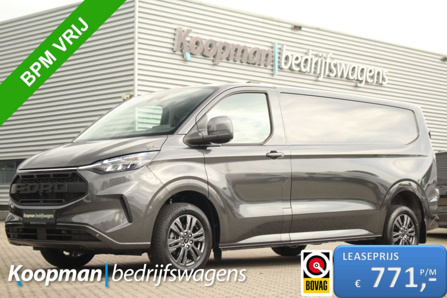 Ford Transit Custom - 320 2.0TDCI 170pk L2H1 Limited | Automaat | LED | Adaptive cruise | Sync 4 13" | BLIS | Ke - AutoWereld.nl