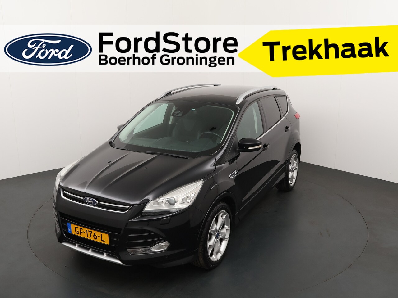 Ford Kuga - 1.6 EcoBoost 150 pk Titanium Plus | 2.000kg trekgewicht | Xenon | Half leer | Navi | Voorr - AutoWereld.nl