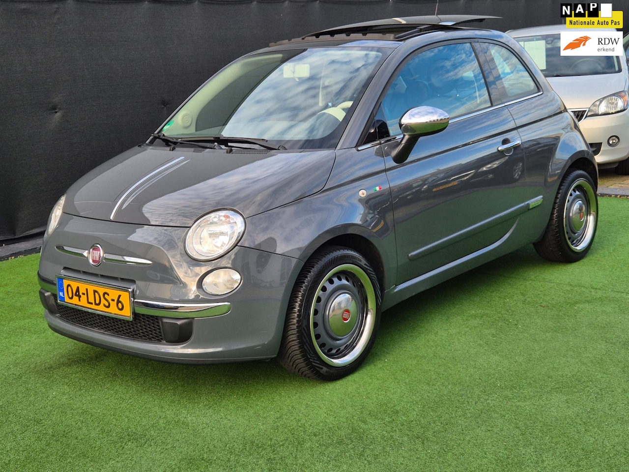 Fiat 500 - S 1.2 GRIGIO 1e eig DAK AUTOMAAT NAP! - AutoWereld.nl