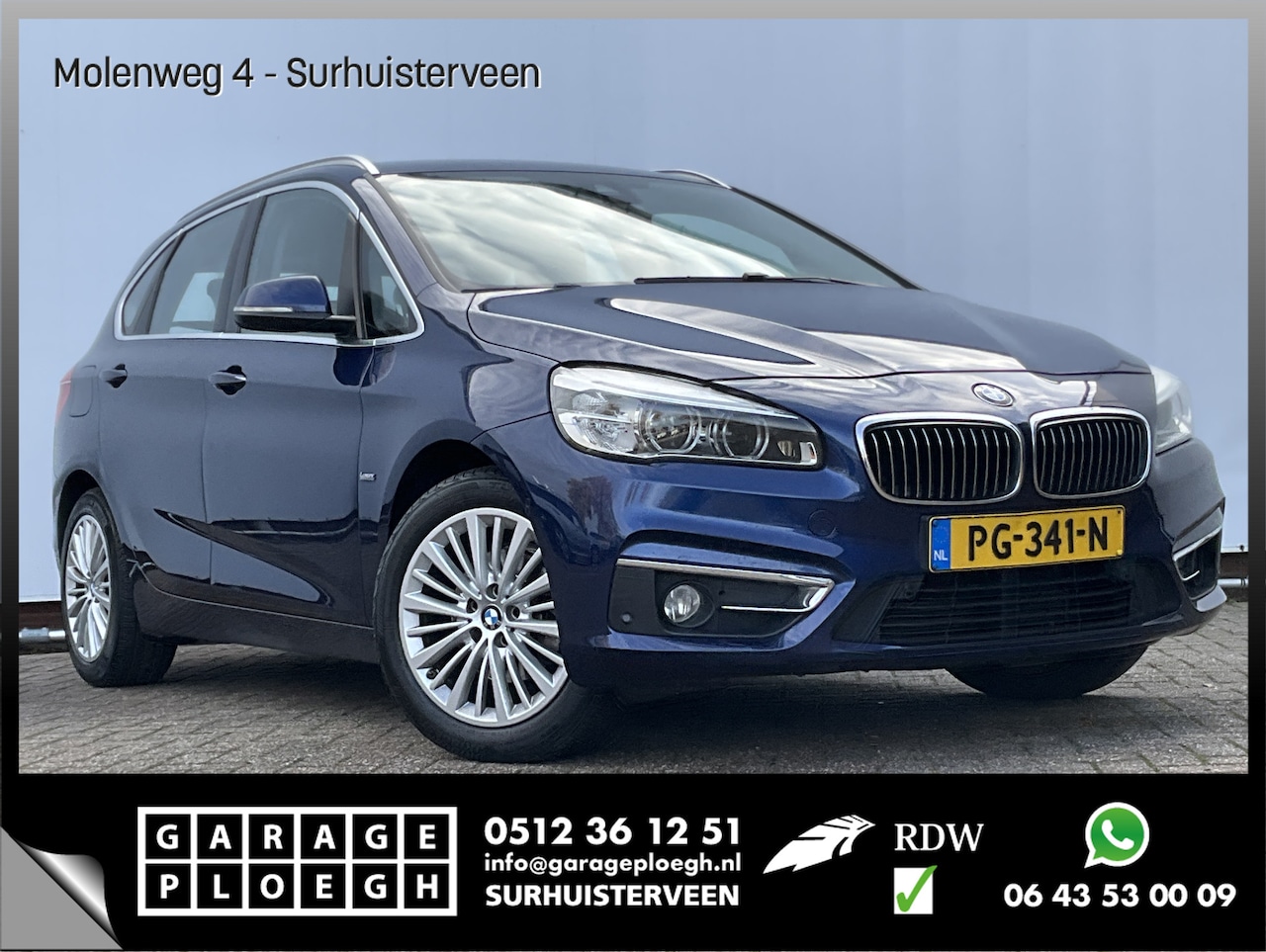 BMW 2-serie Active Tourer - 218i High Executive M-Sport Head-up Stoelverw. Leer - AutoWereld.nl