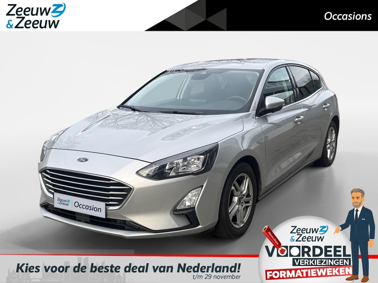 Ford Focus - 1.0 EcoBoost Trend Edition Business NAVI AIRCO CAMERA CRUISE CONTROLE LM VELGEN 5 DEURS ST - AutoWereld.nl
