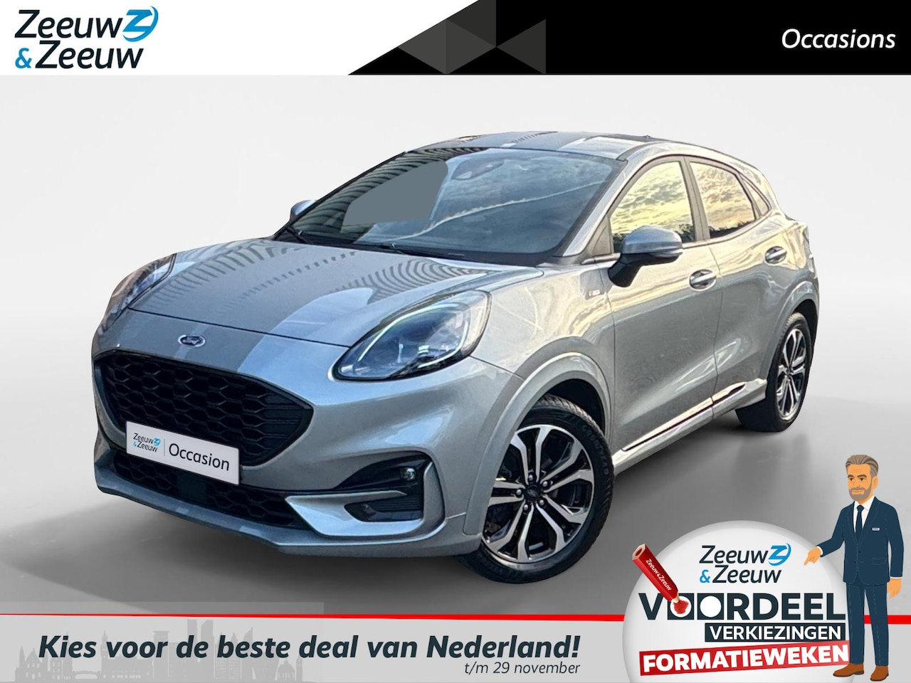 Ford Puma - 1.0 EcoBoost Hybrid ST-Line | Winterpack | Navigatie | Apple Carplay | Android Auto | Airc - AutoWereld.nl
