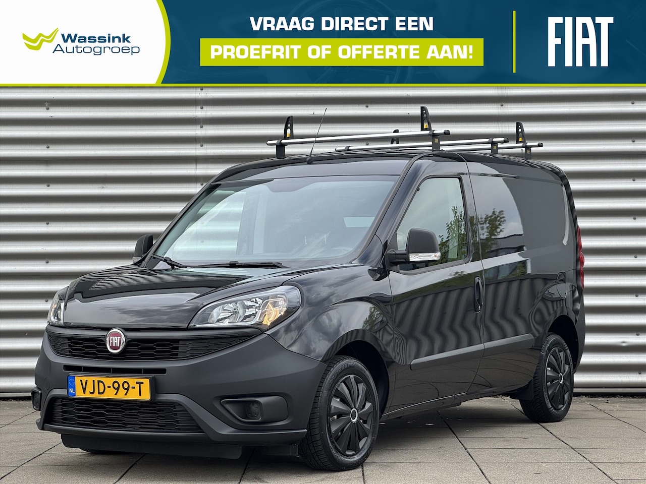 Fiat Doblò Cargo - 1.3 Multijet 95PK L1 Airco | Betimmering | Lage KM Stand | Dakdragers - AutoWereld.nl