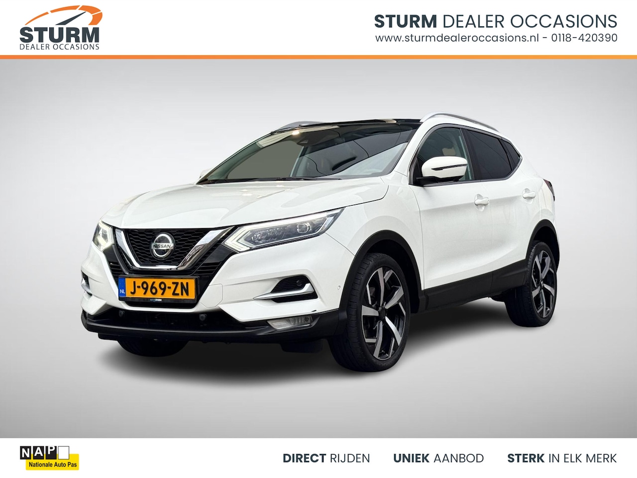Nissan Qashqai - 1.3 DIG-T Tekna Automaat incl. Trekhaak! - AutoWereld.nl
