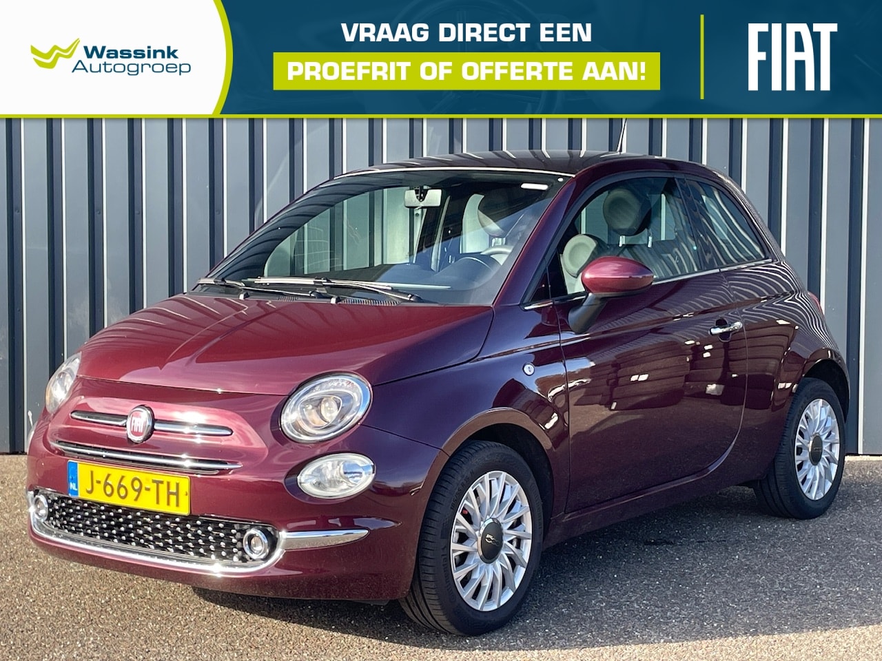 Fiat 500 - 1.0 70pk Hybrid Star I CarPlay/Android Auto I Cruise I DAB I Panoramadak - AutoWereld.nl