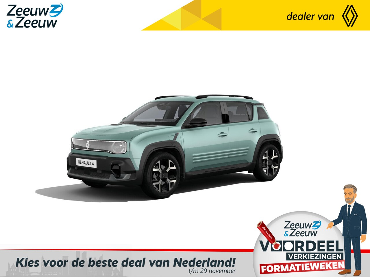 Renault 4 - comfort range techno 52 kWh Nu te bestellen - AutoWereld.nl