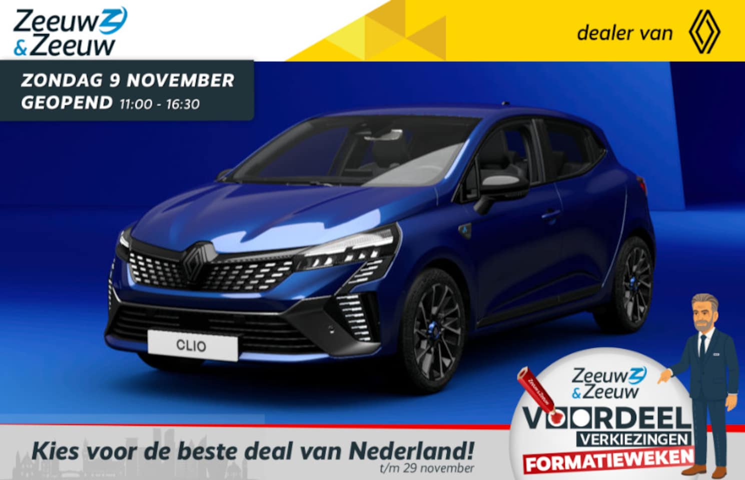 Renault Clio - E-Tech Full Hybrid 145 Esprit Alpine | NU met € 3000,- Zeeuw en Zeeuw RUN OUT korting | + - AutoWereld.nl