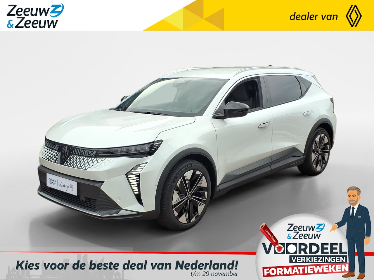 Renault Scenic E-Tech - EV60 Comfort Range Techno | Carplay | LMV | Clima | Stuur/stoelverwarming | Navigatie | - AutoWereld.nl