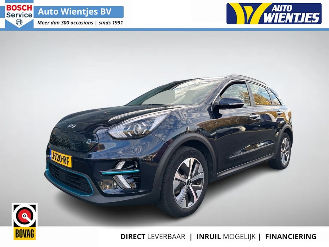 Kia e-Niro - DynamicLine 64kWh 3-Fase | SOH 100% | Leer | Navi | Half Leer - AutoWereld.nl
