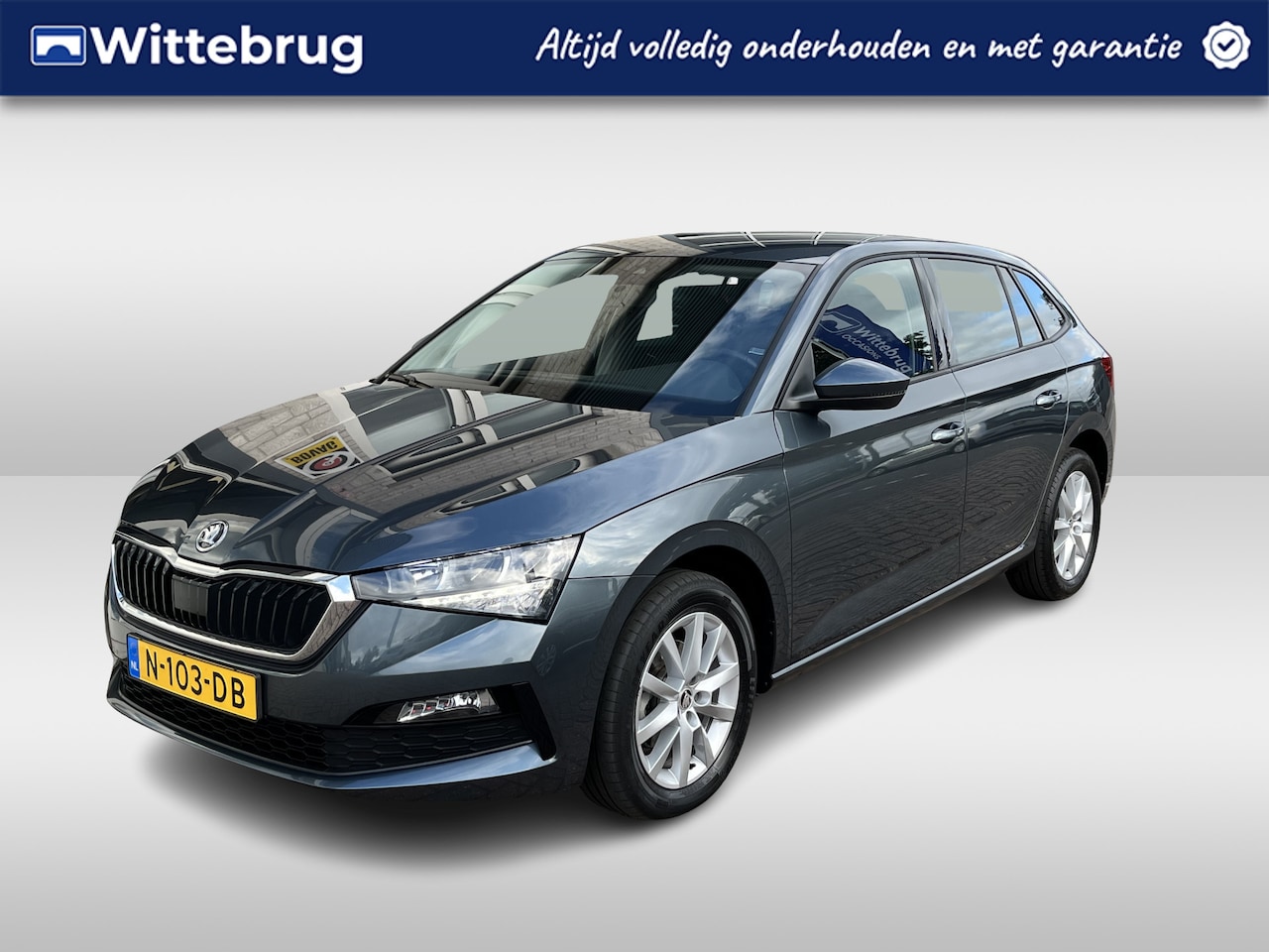 Skoda Scala - 1.0 TSI Online Edition / 110 PK/ PARK. SENSOREN/ CRUISE/ SMARTLINK/ AIRCO/ DAB/ 16" LMV - AutoWereld.nl