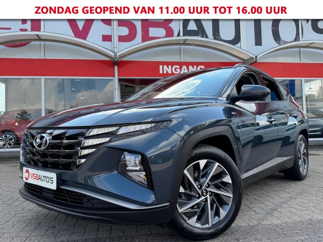 Hyundai Tucson - 1.6 T-GDI  MILD HYBRID AUT. NAVI CAMERA CARPLAY LED NAVI LMV PDC - AutoWereld.nl