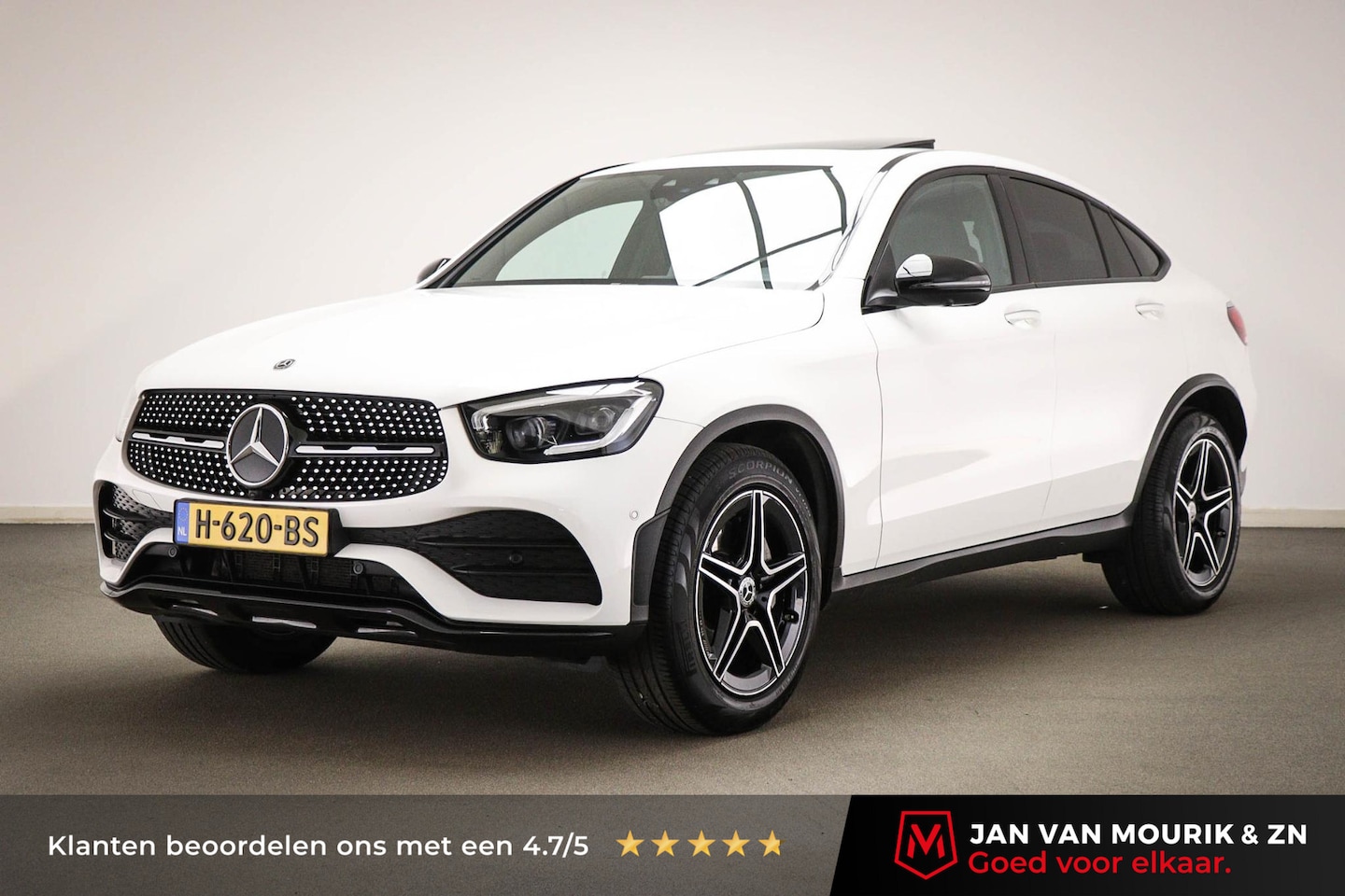 Mercedes-Benz GLC-klasse Coupé - 200 AMG-Line Premium Plus | OPEN DAK | DAB | LEDER | 360 CAMERA - AutoWereld.nl