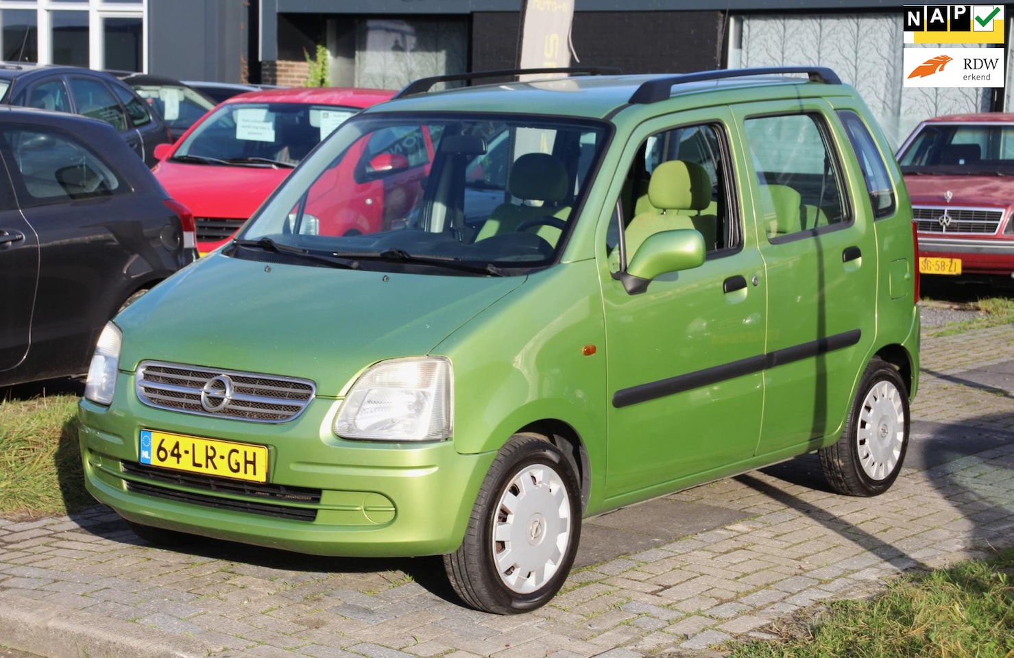 Opel Agila - 1.2-16V Kermit de Kikker! Stuurbekrachtiging APK OKT 2026! Elec.pakkert Zuinig NAP - AutoWereld.nl