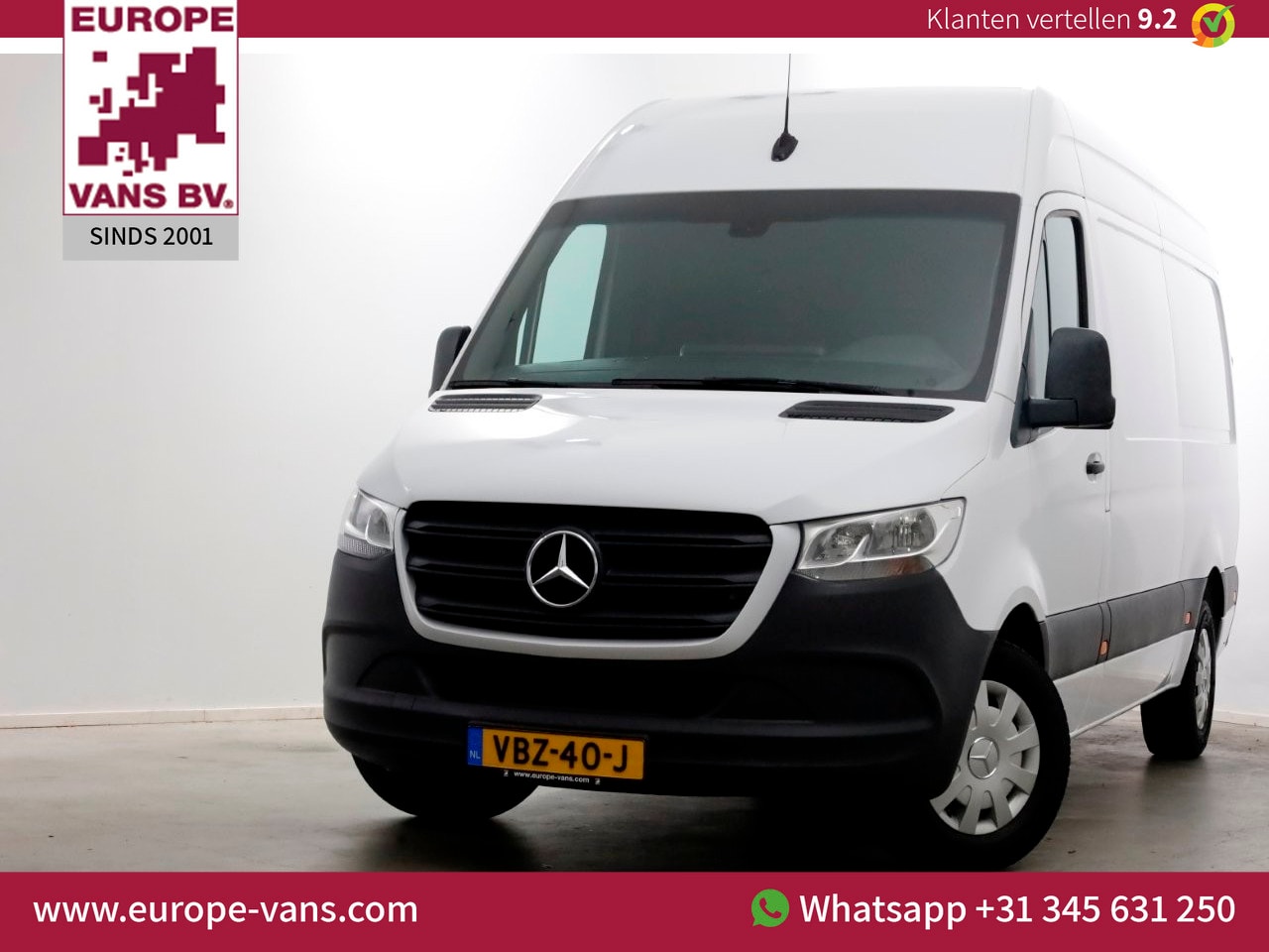 Mercedes-Benz Sprinter - 314 CDI 143pk E6 RWD 7G Automaat L2H2 Navi/Camera/Trekhaak 3500kg 10-2019 - AutoWereld.nl