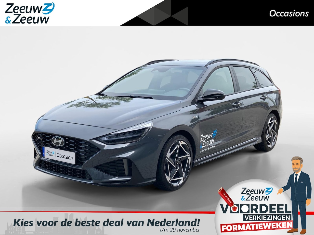Hyundai i30 Wagon - 1.5 T-GDi MHEV N Line | Perfecte staat! | Navi | Climate control - AutoWereld.nl