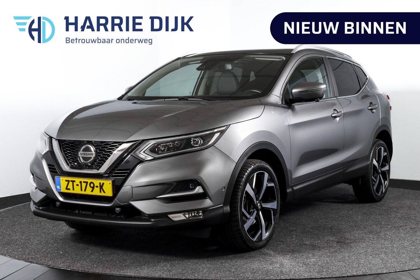 Nissan Qashqai - 1.3 DIG-T 160 PK Tekna Orig. NL | Pano | Trekhaak | Cruise | Stoelverwarming | 360 Camera - AutoWereld.nl