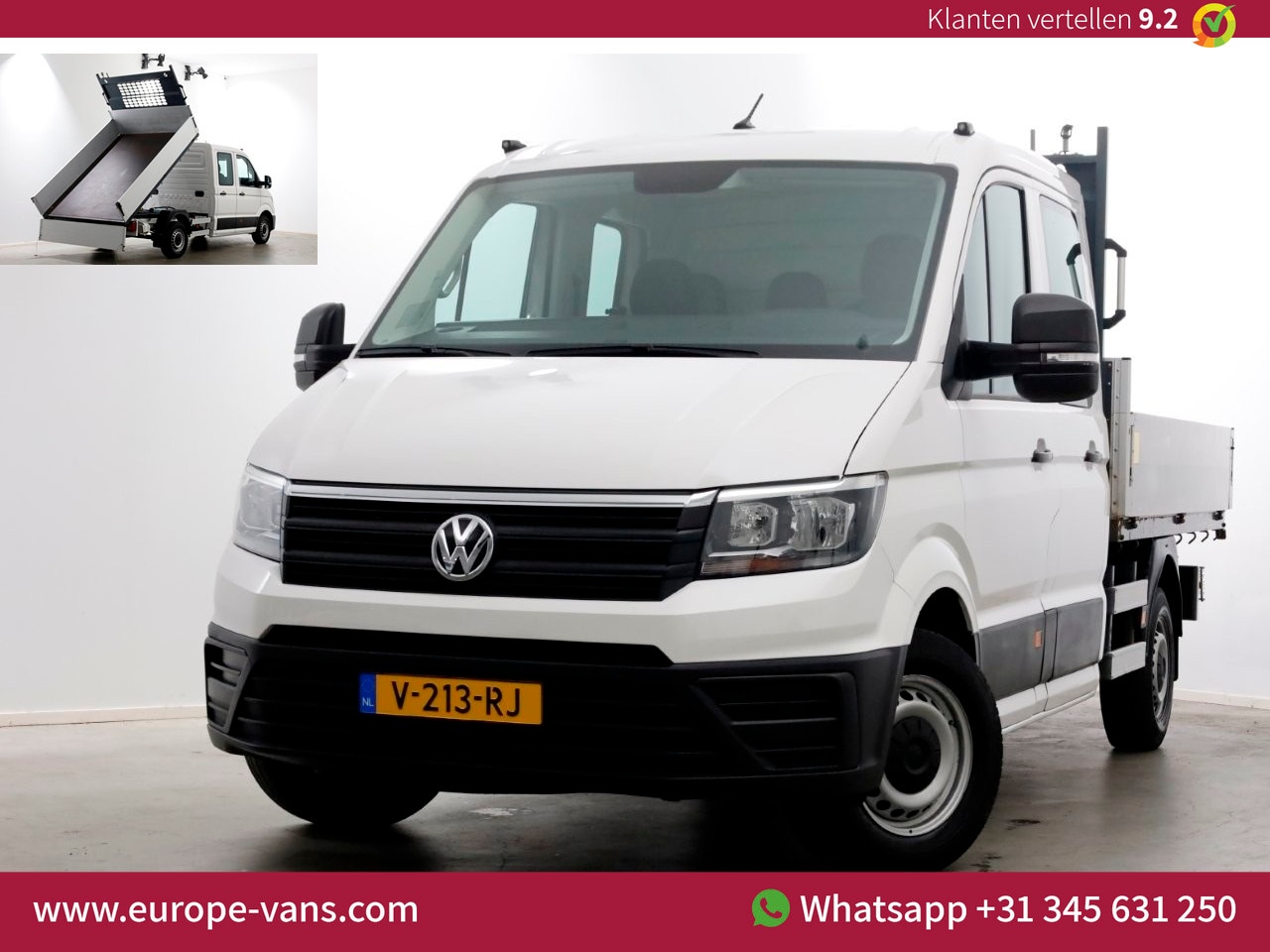 Volkswagen Crafter - 35 2.0 TDI E6 L2H1 D.C. Van den Born Kipper 07-2018 - AutoWereld.nl