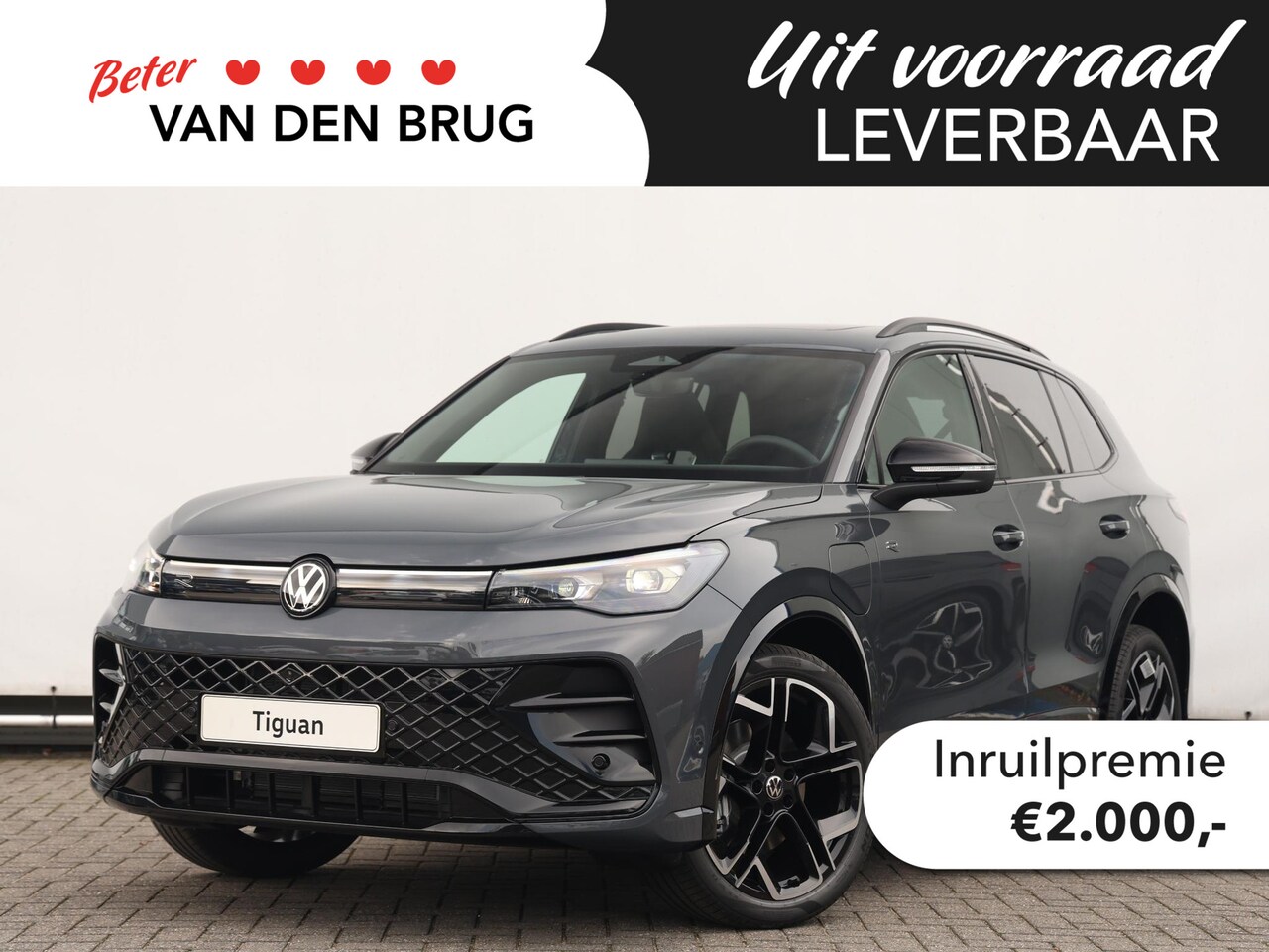 Volkswagen Tiguan - 1.5 eHybrid R-Line Edition 204 PK | Navi | Trekhaak | Black Style | 20" York | LED Matrix - AutoWereld.nl