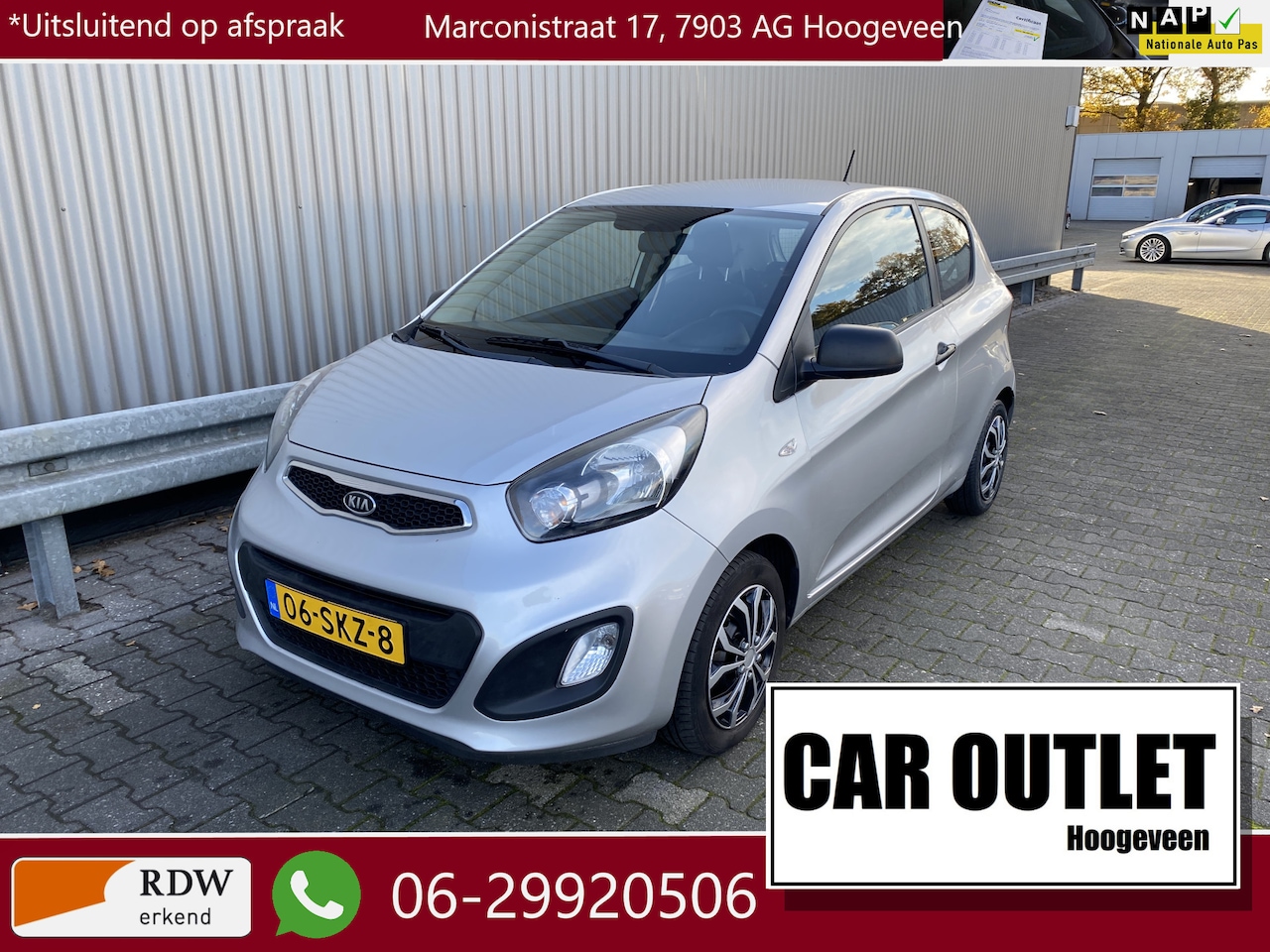 Kia Picanto - 1.2 CVVT Comfort Pack met Airconditioning en Nieuwe APK – Inruil Mogelijk – - AutoWereld.nl