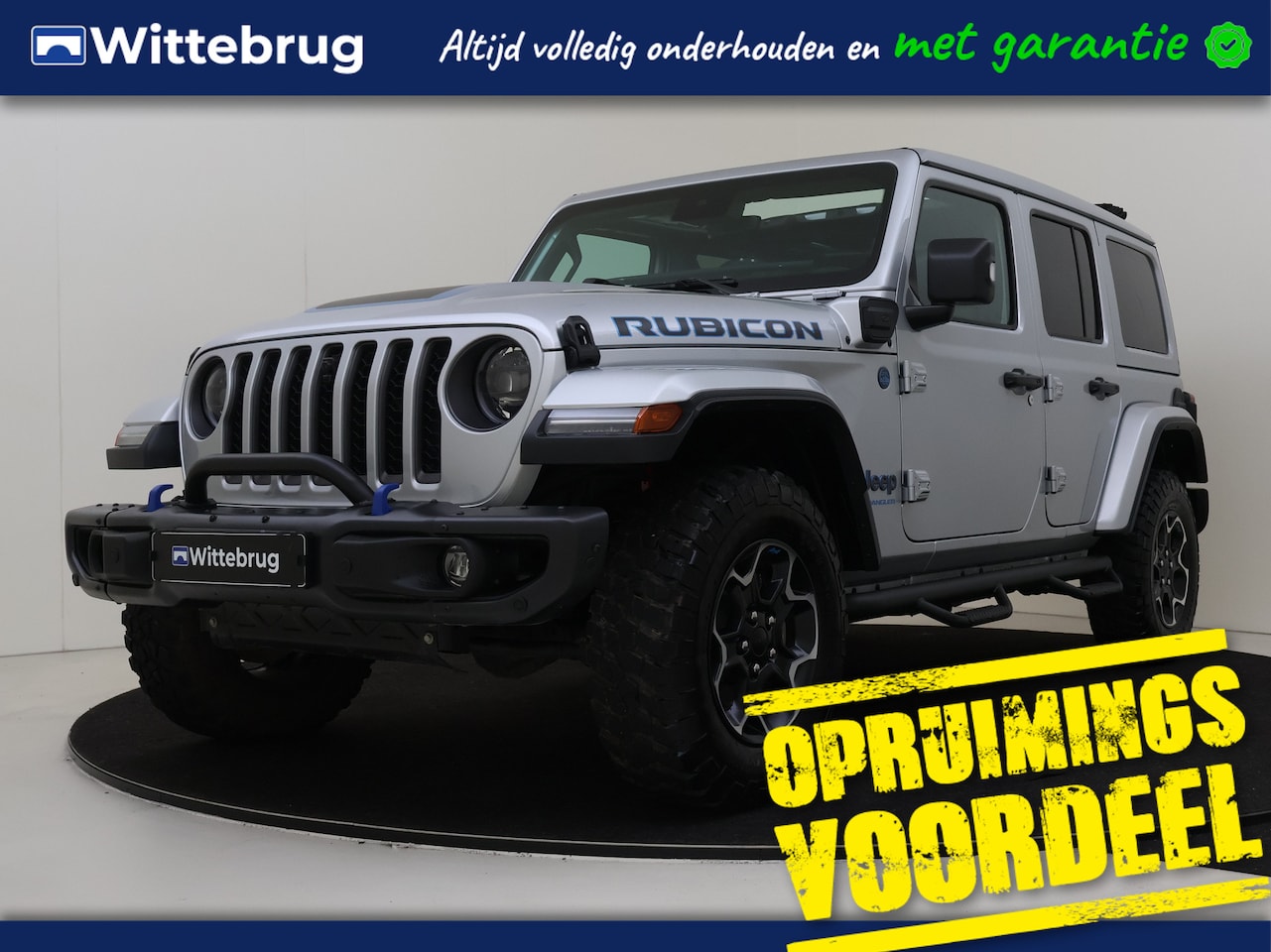 Jeep Wrangler Unlimited - 4xe 380 Rubicon | Camera | Open Dak | Navigatie | Leder UITVERKOOP!!! - AutoWereld.nl