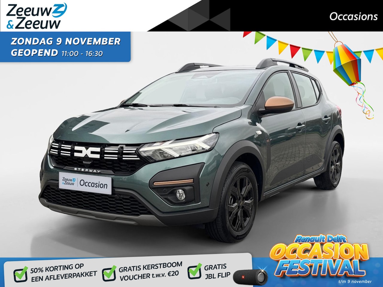 Dacia Sandero Stepway - 90PK CVT TCe Extreme Automaat | 1e eigenaar | NAP | Camera | Parkeersensoren | Apple CarPl - AutoWereld.nl