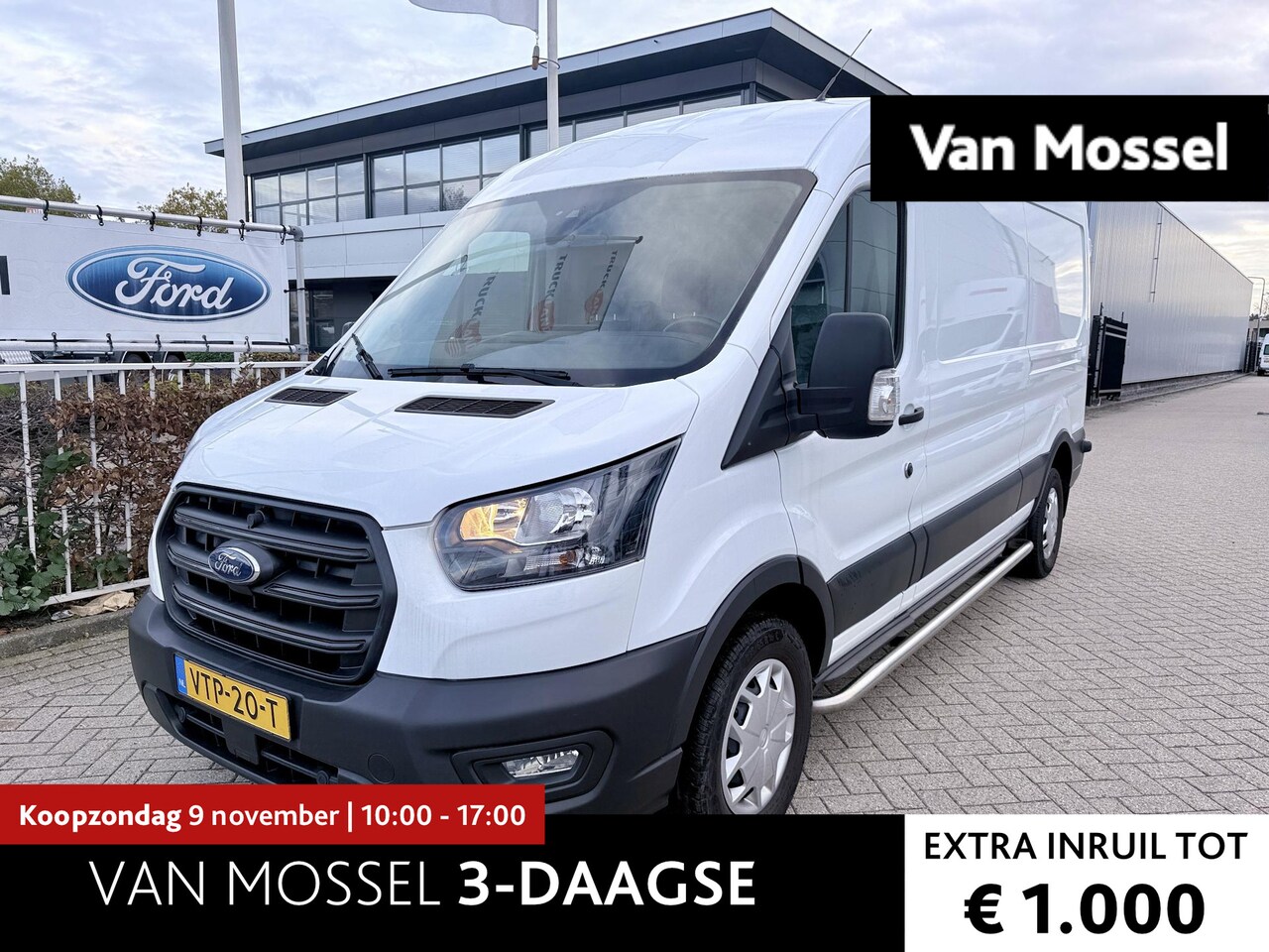 Ford Transit - 350 2.0 TDCI L3H2 Trend Navigatie | Trekhaak | Camera | Voorruitverwarming - AutoWereld.nl