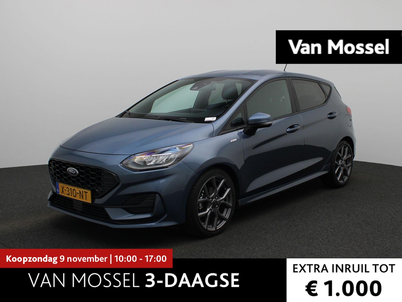 Ford Fiesta - 1.0 EcoBoost Hybrid ST-Line Winterpack | Navigatie | Airco | cruise control | Apple carpla - AutoWereld.nl