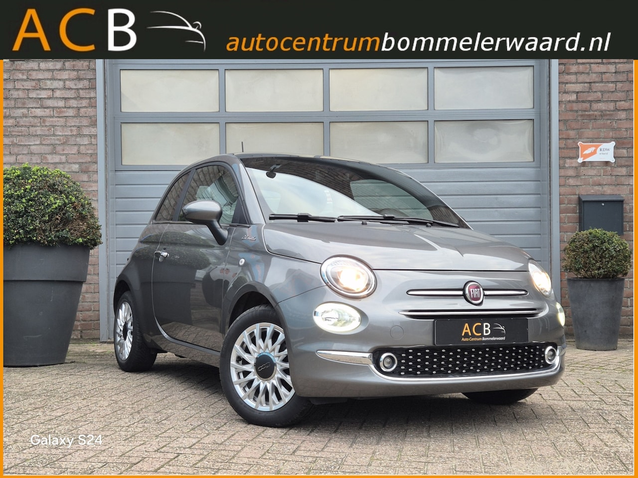 Fiat 500 - Dolsevita Chroom-Line Navigatie Hybride. Panoramadak - AutoWereld.nl