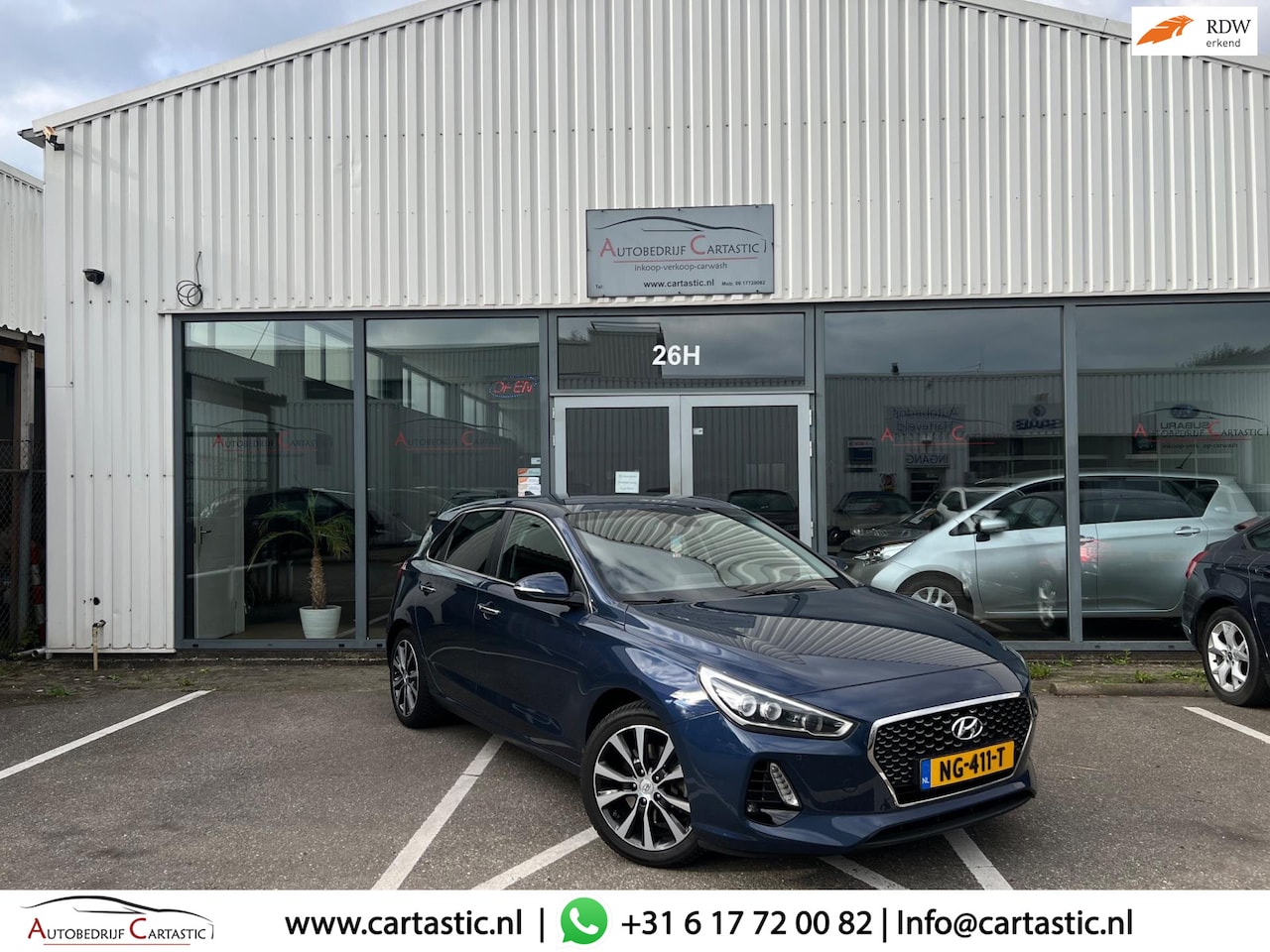 Hyundai i30 - 1.4 T-GDI PREMIUM | HALF LEER | NAVI | CLIMA | CRUISE | KEYLESS | SERVICE PASPOORT | CAMER - AutoWereld.nl