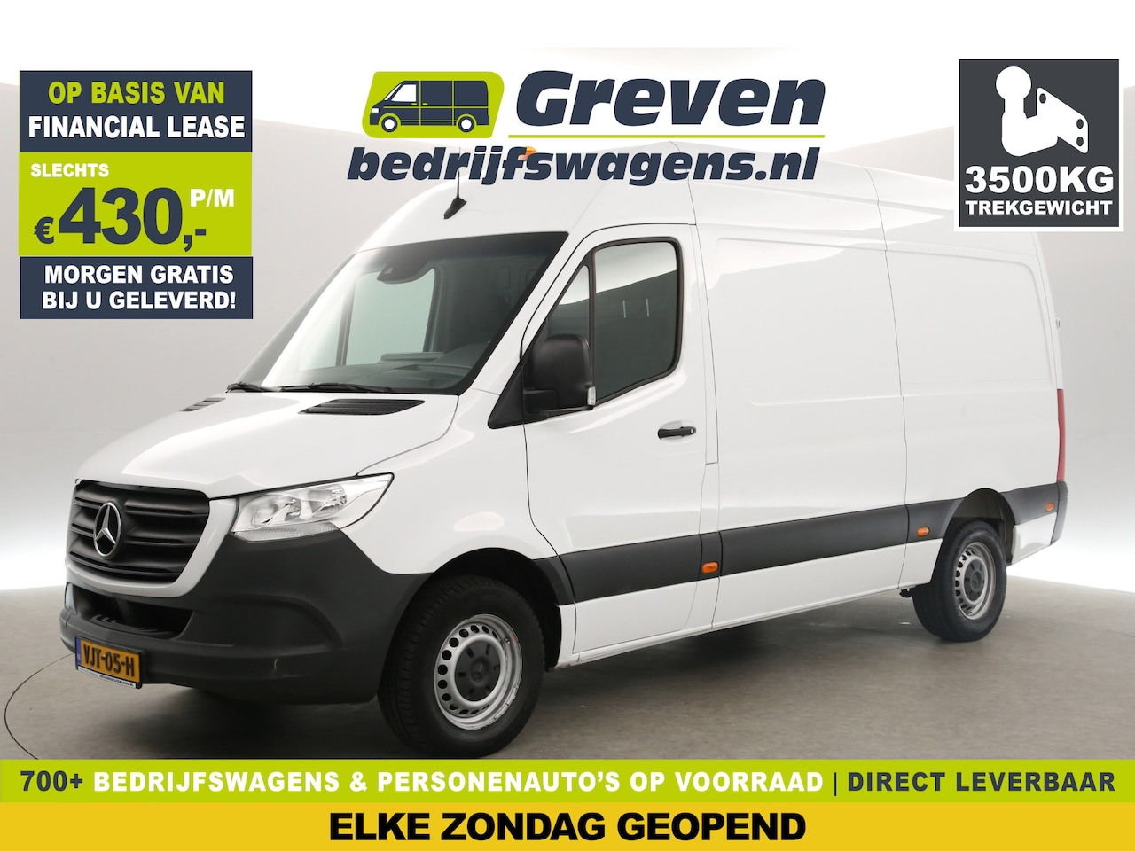Mercedes-Benz Sprinter - 315 CDI L2H2 | 3500KG Trekgew. | Trekhaak | Automaat | Airco | Camera | Carplay | Cruise | - AutoWereld.nl