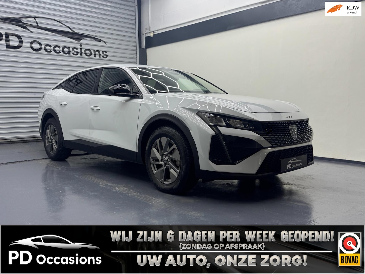 Peugeot 408 - 1.6 Plug-In HYbrid Allure 180 Metallic - Camera - ACC - Winter pakket - Navi - AutoWereld.nl