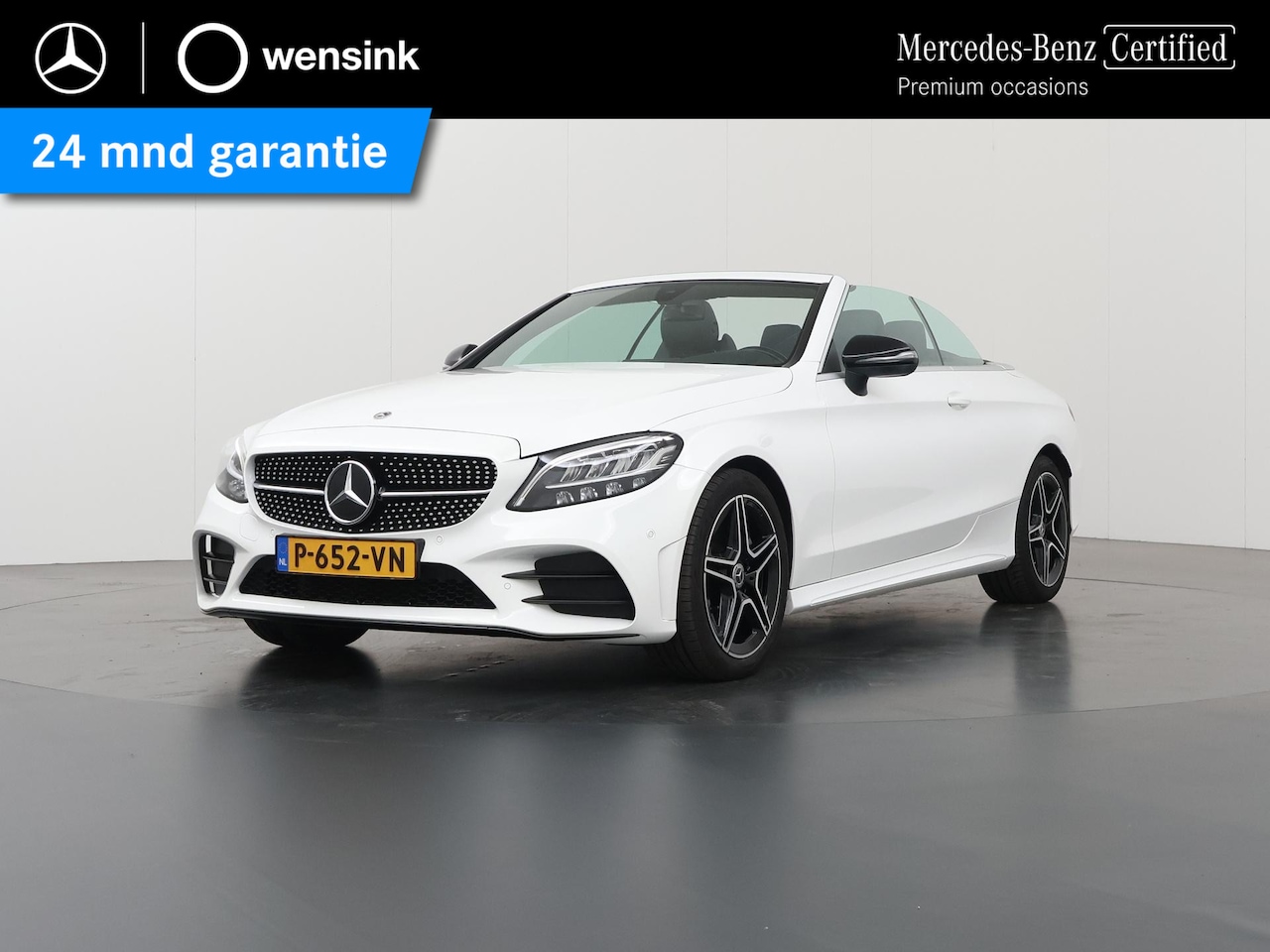 Mercedes-Benz C-klasse Cabrio - 180 Premium Plus Pack | AMG | Widescreen | Stoelverwarming | Burmester | 18" lichtmetalen - AutoWereld.nl