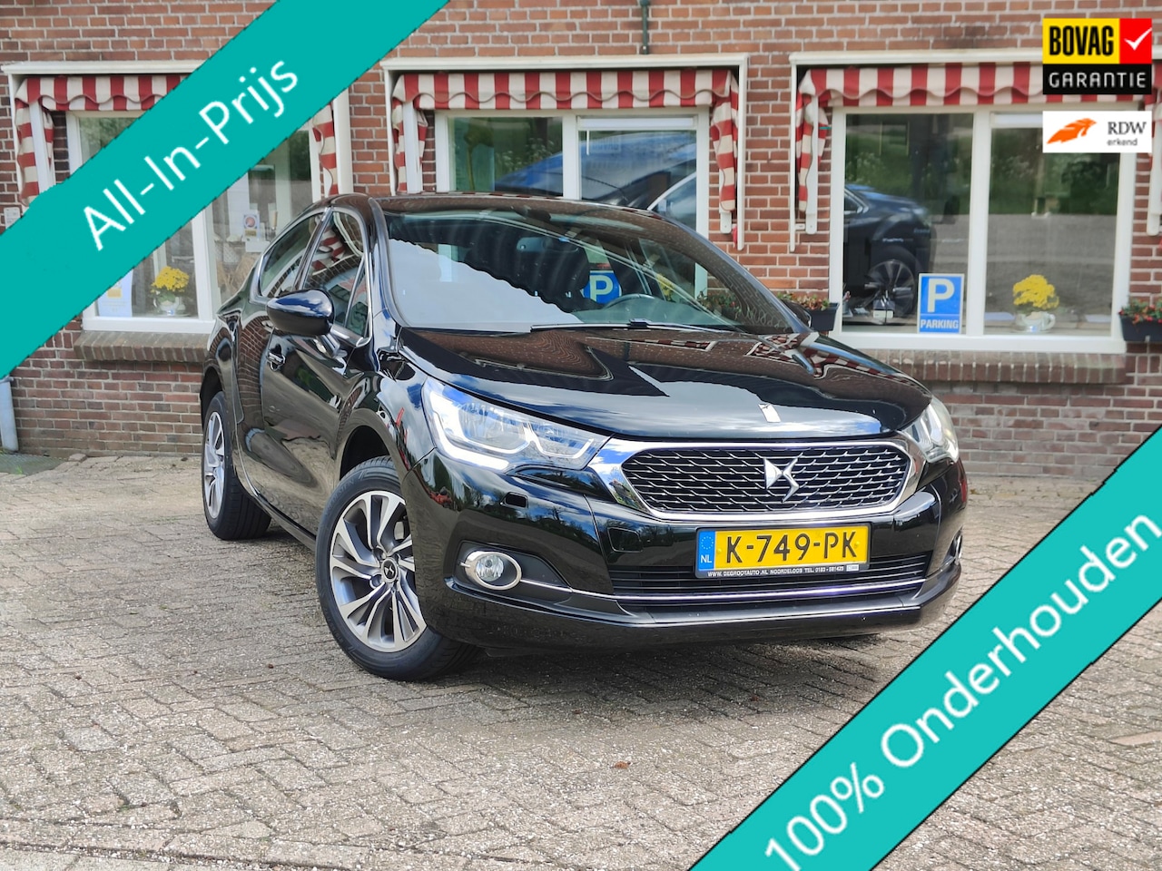 DS 4 - 1.2 PureTech Chic Navi Clima Cruise PDC - RIJKLAAR - - AutoWereld.nl